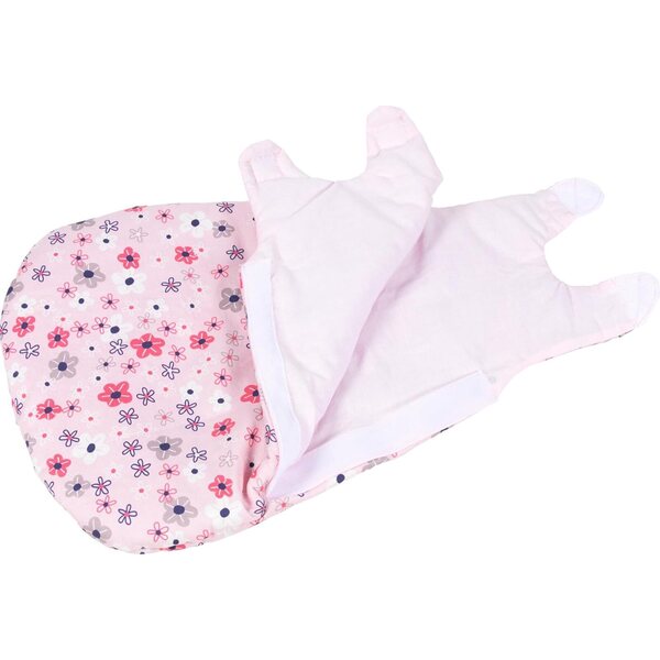 Gigoteuse in tessuto per bambole Goki 42x30x2 cm con motivo floreale rosa