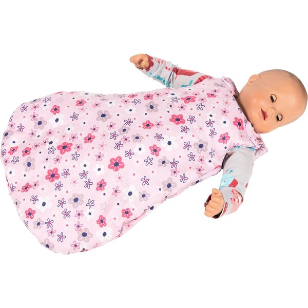 Gigoteuse in tessuto per bambole Goki 42x30x2 cm con motivo floreale rosa
