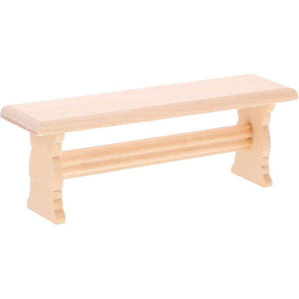 HEMOTON Mini Panca in Legno per Case delle Bambole, Decorazione Miniatura Realistica