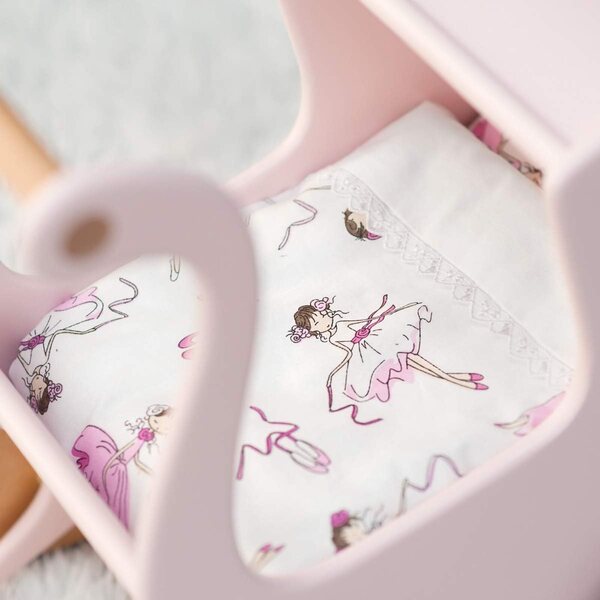 Gigoteuse e Copertina per Bambole in Cotone Morbido per Bambini - Lady Pink