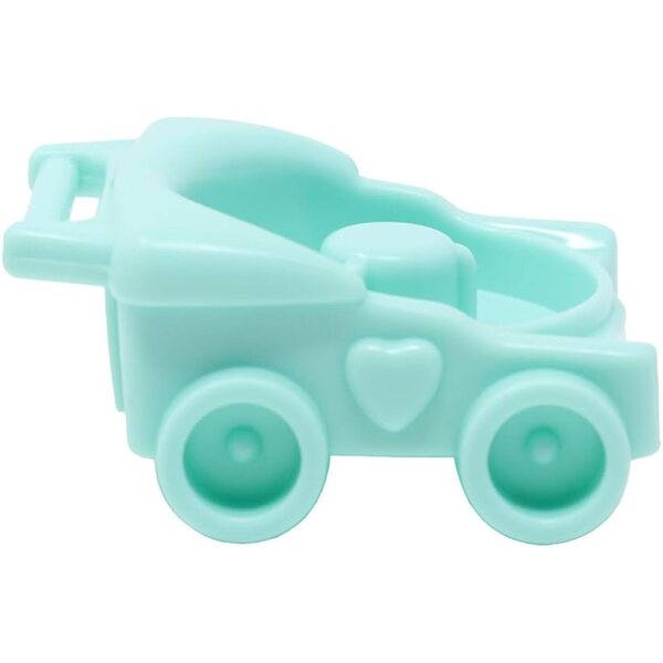Aquagrünes Ersatz-Poussette für Fisher-Price Little People Casa Dolce Casa J9000