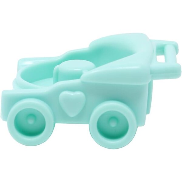 Aquagrünes Ersatz-Poussette für Fisher-Price Little People Casa Dolce Casa J9000