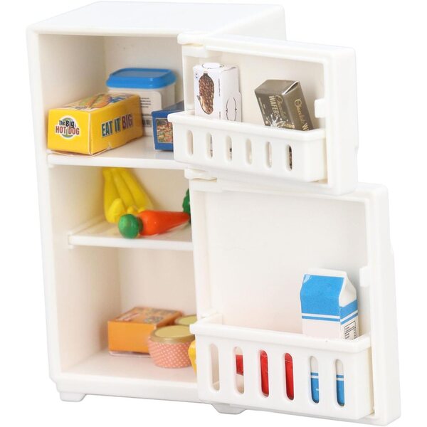 Frigorifero in Miniatura per Casa delle Bambole 1:18 Mobili Cucina Adorabili e Realistici
