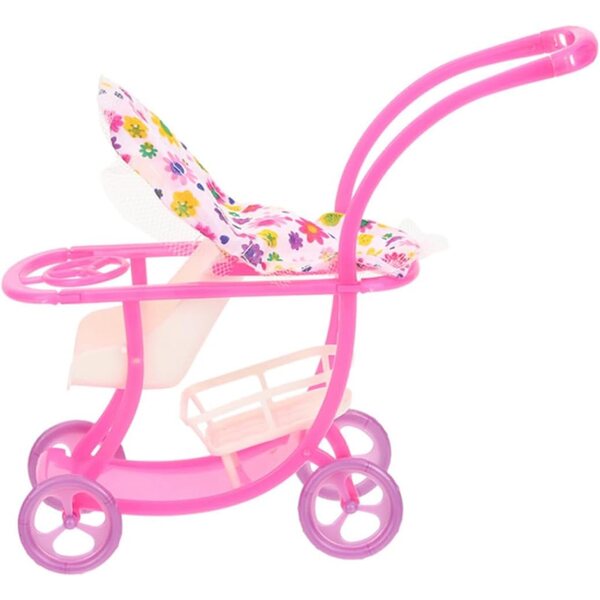 Abaodam Poussette-Miniaturen für rosa Puppen, Raumdekoration und kreatives Spiel