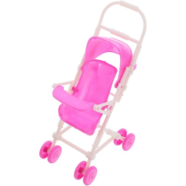Gerneck Poussette für rosa Puppen aus realistischem Kunststoff 18x10x8 cm für Kinder