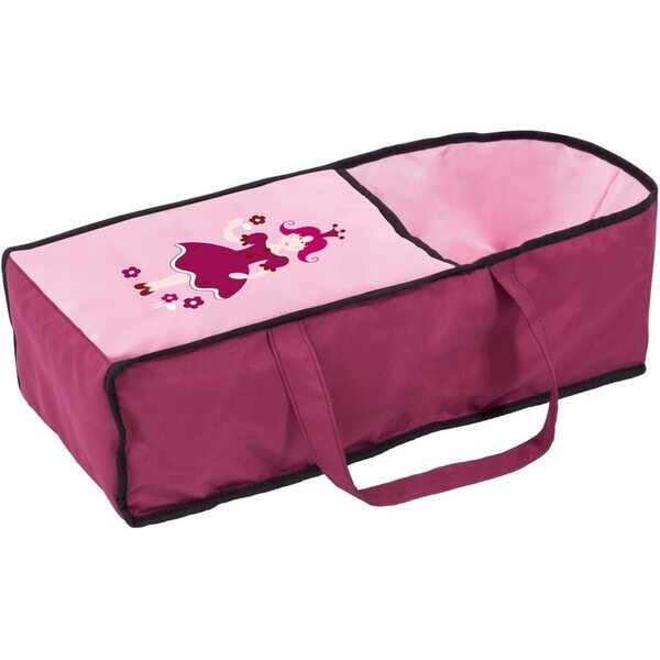 Landau Poussette City Star Bordeaux für Puppen bis 46 cm mit Tasche und Korb