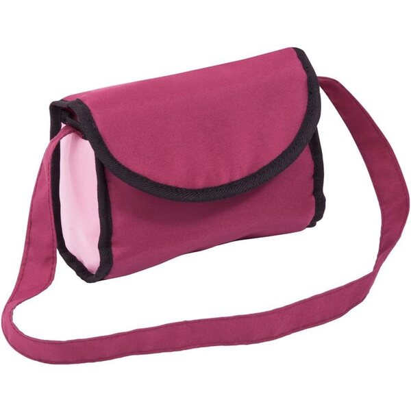 Landau Poussette City Star Bordeaux für Puppen bis 46 cm mit Tasche und Korb