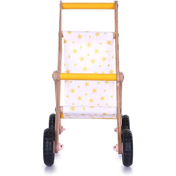 Kinderwagen aus Holz für Puppen – Sicheres und ökologisches Montessori-Spielzeug ab 18 Monaten