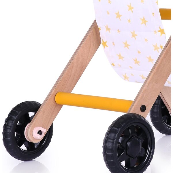 Kinderwagen aus Holz für Puppen – Sicheres und ökologisches Montessori-Spielzeug ab 18 Monaten