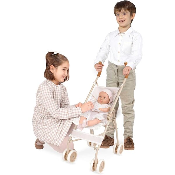 Poussette de Promenade Pliable Grande Verona DE CUEVAS TOYS – 75 cm für Puppen bis 52 cm