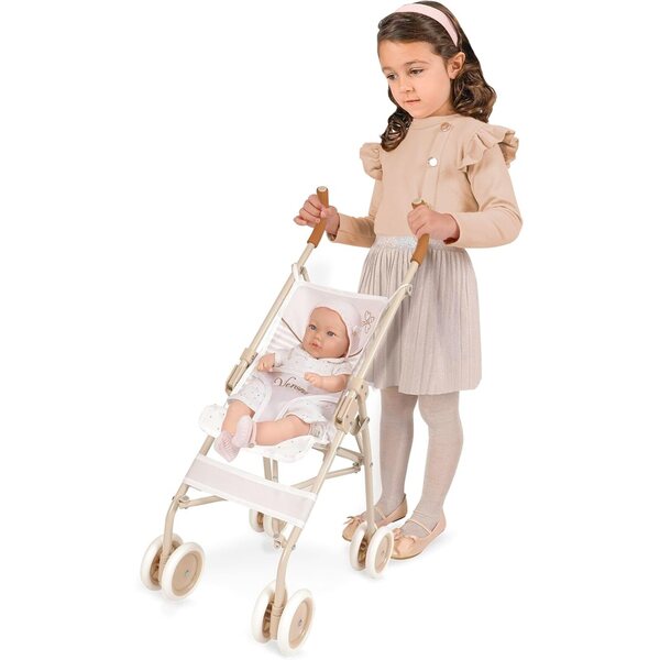 Poussette de Promenade Pliable Grande Verona DE CUEVAS TOYS – 75 cm für Puppen bis 52 cm