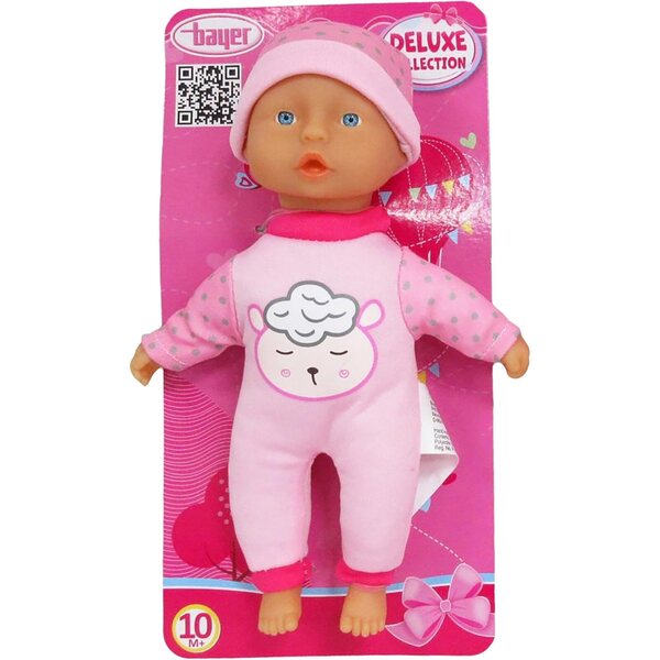 Bayer Design 92002AF – Set mit 2 Babypuppen, 20 cm, mit weichem Körper und aufgedrucktem Muster