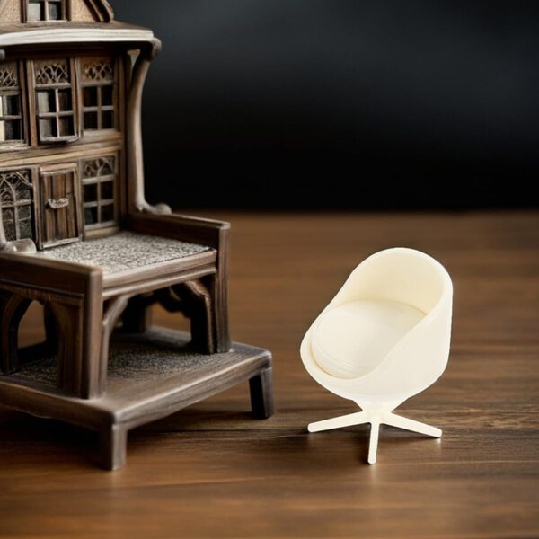 Set mit 6 VICASKY realistischen Ministühlen für Puppenhäuser und Architekturmodelle
