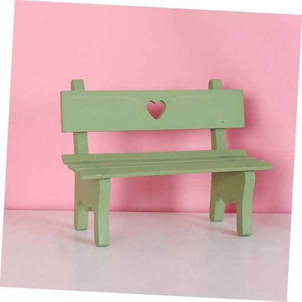 Gatuida Set 2 Mini Banchi Decorativi in Legno per Micro-Paesaggio e Casa delle Bambole
