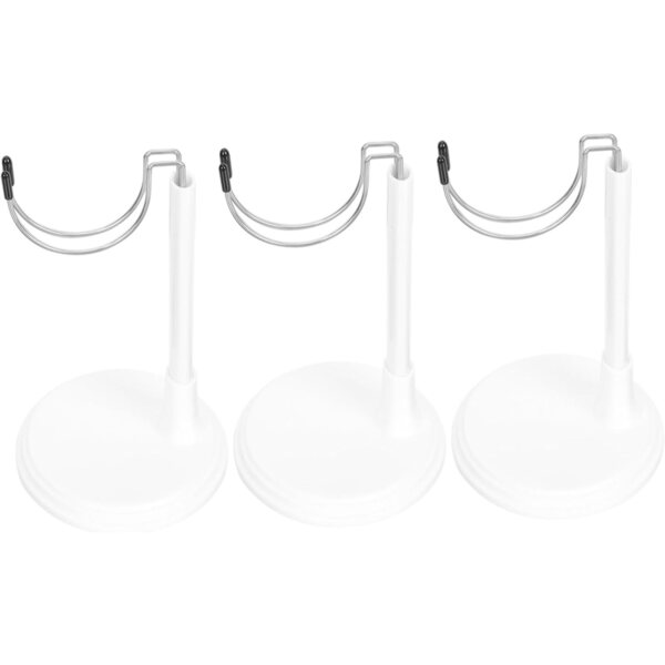 Support per Bambole Abaodam 3 Pezzi con Base Stabile in Acciaio Inossidabile e Plastica