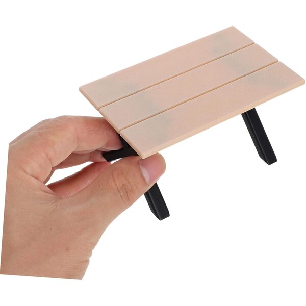 Abaodam Set 4 pezzi mobili miniatura tema campeggio per casa di bambole