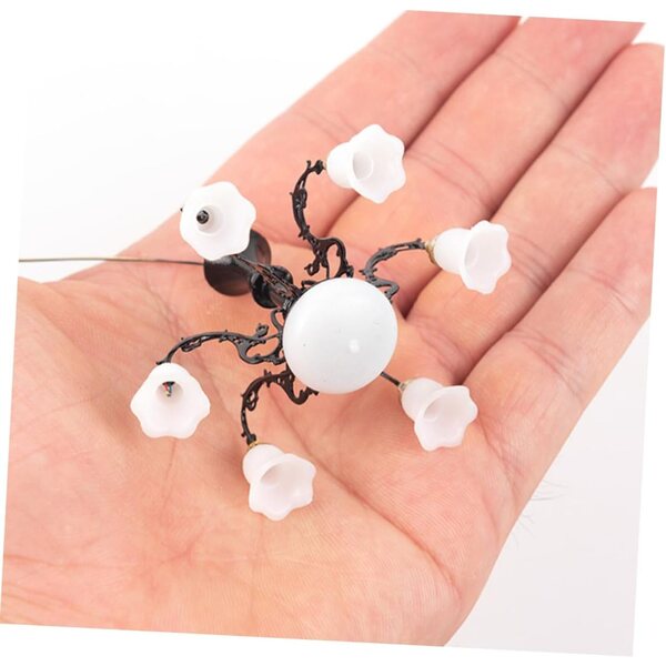 Lustre Miniatura Toddmomy a Luce Calda per Casa delle Bambole e Decorazioni Mini