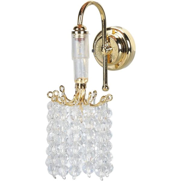 1:12 Miniatur-Wandlampe mit LED für Puppenhaus – Vintage-Design