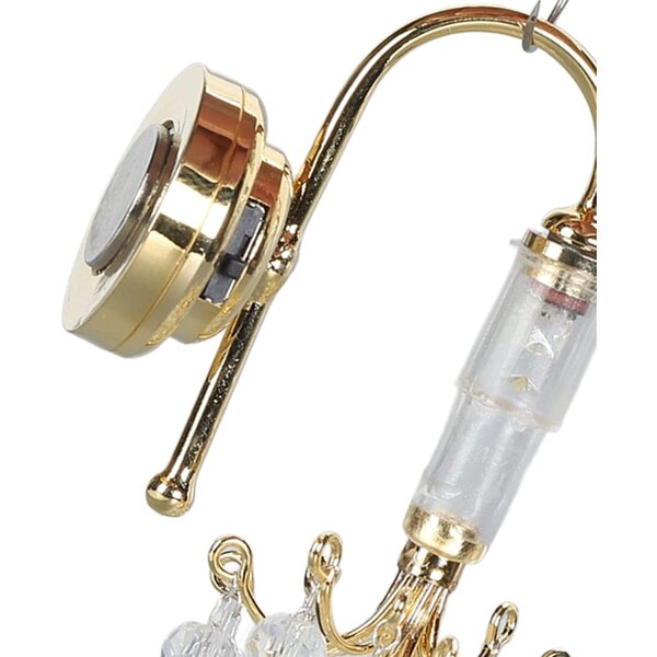 1:12 Miniatur-Wandlampe mit LED für Puppenhaus – Vintage-Design