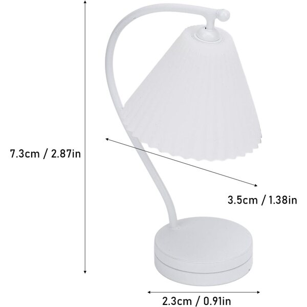 Miniatur-Tischlampe für Puppenhäuser 1:12 und 1:6 mit Batterie