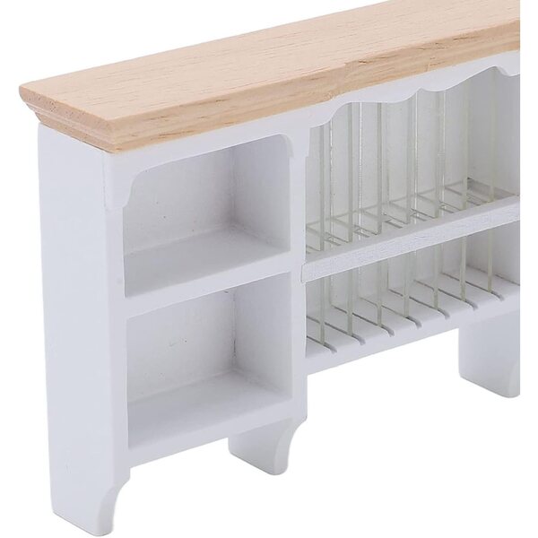 Keenso Mini-Wandschrank aus Birkenholz 1/12 für Puppenhaus