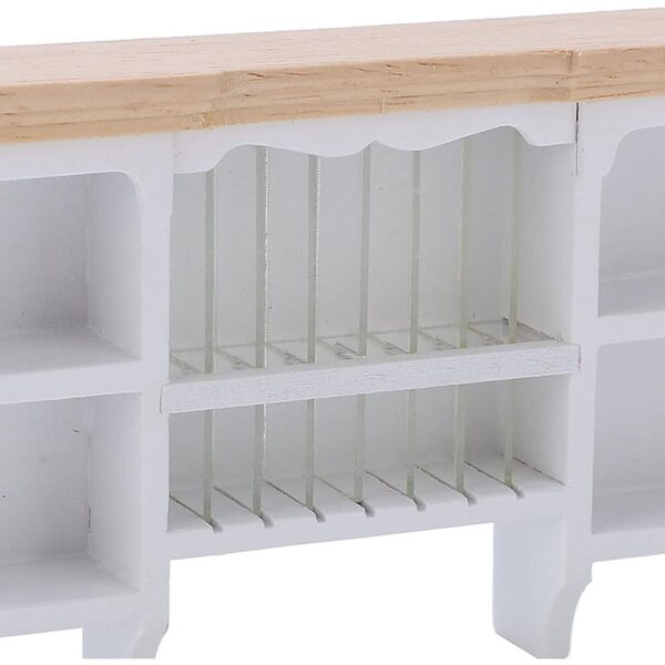 Keenso Mini-Wandschrank aus Birkenholz 1/12 für Puppenhaus