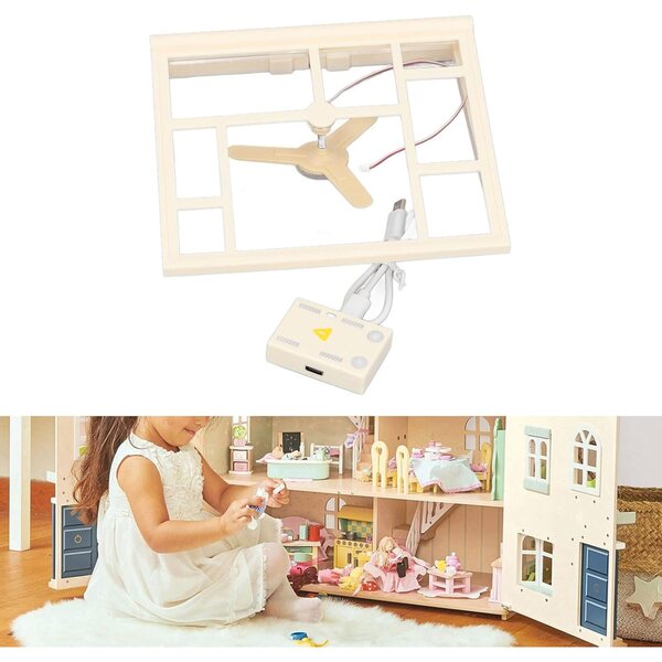 Toit 3D-Puppenhaus-Miniatur, staubdicht und kreatives Design aus Kunststoff