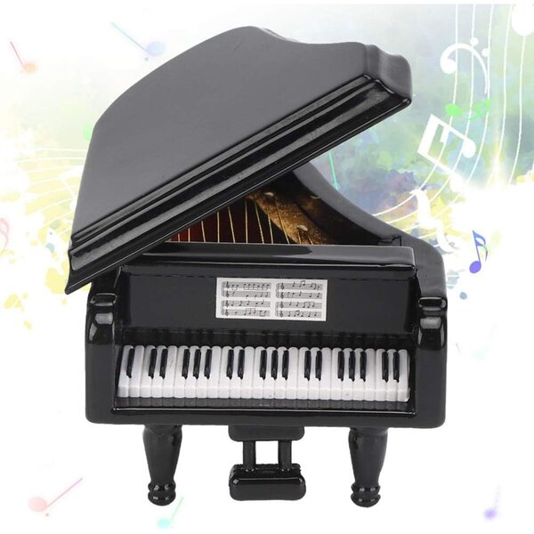 Modello Piano Miniatura in Tilleul con Cofano Protettivo - Decorazione Elegante