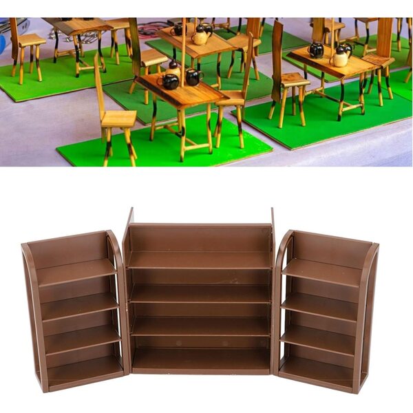Keenso Étagères Miniature 1:12 in Plastica per Casa delle Bambole, Realistiche e Personalizzabili
