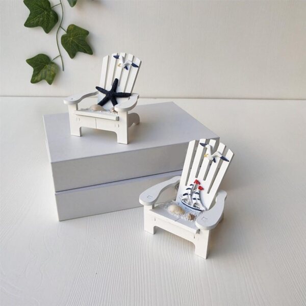 VICASKY Mini-Strandkörbe aus Holz im mediterranen Stil, 2er-Set