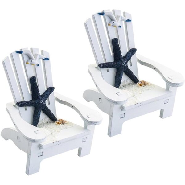 VICASKY Mini-Strandkörbe aus Holz im mediterranen Stil, 2er-Set