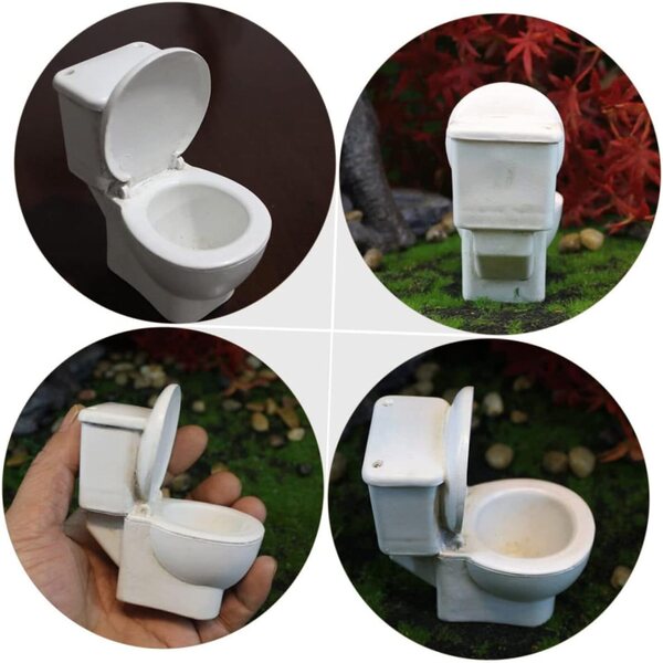 POPETPOP Mini Commode Resina 2 Pezzi Decorazione Casa delle Bambole 8x5x9 cm