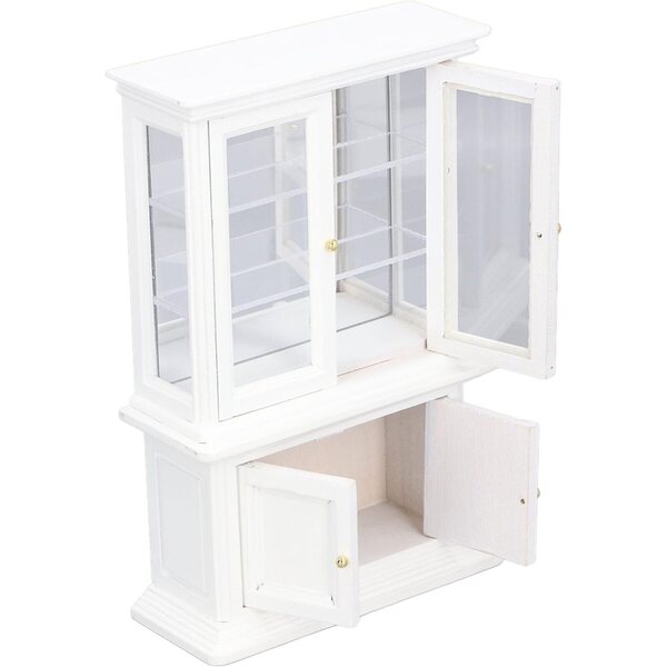 Acouto Libreria Miniatura 1:12 in Legno di Betulla per Casa delle Bambole Bianca