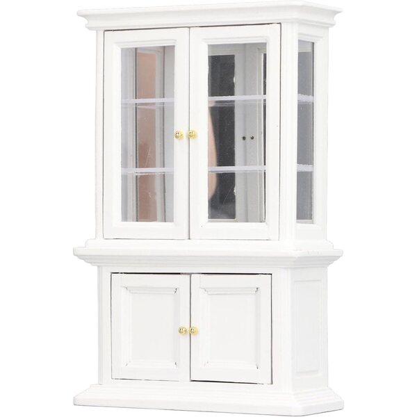 Acouto Libreria Miniatura 1:12 in Legno di Betulla per Casa delle Bambole Bianca