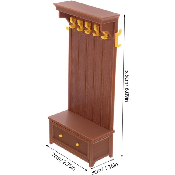 UPKOCH Set 4 Mini Armadi in Stile Retrò per Casa delle Bambole, Realistici e Sicuri