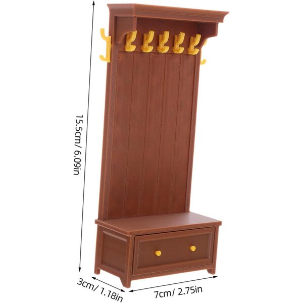 UPKOCH Set 4 Mini Armadi in Stile Retrò per Casa delle Bambole, Realistici e Sicuri