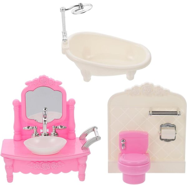 Miniature mobili bagno e toilette UPKOCH per casa delle bambole, decorazione realistica