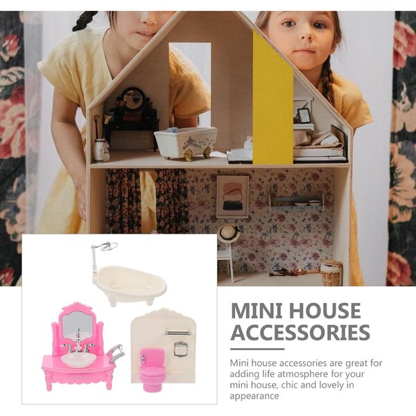 Miniature mobili bagno e toilette UPKOCH per casa delle bambole, decorazione realistica