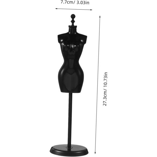 Set di 6 manichini supporto mini bambole in plastica vestito scala 1/6 Uonlytech