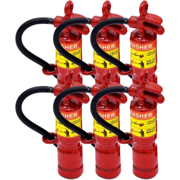 Estintori Giocattolo Mini 6 Pezzi per Casa delle Bambole e Bomboniere Pompiere