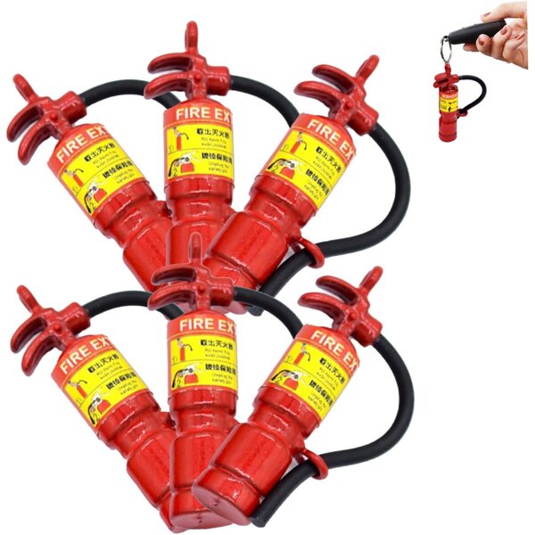 Estintori Giocattolo Mini 6 Pezzi per Casa delle Bambole e Bomboniere Pompiere