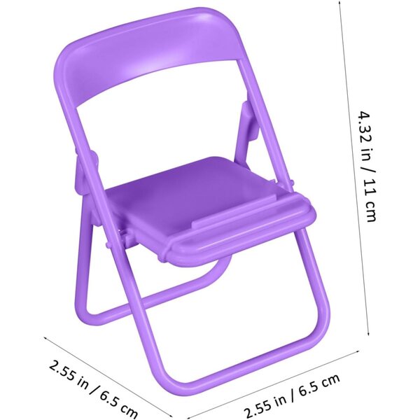 iplusmile 30 Mini Sedie Pieghevoli per Casa delle Bambole, Porta Cellulare Multifunzione