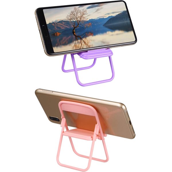 iplusmile 30 Mini Sedie Pieghevoli per Casa delle Bambole, Porta Cellulare Multifunzione