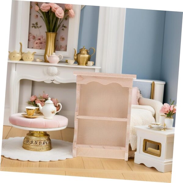 Mini Armadi Muro in Legno Beige per Case di Bambole - Set da 2 pezzi iplusmile