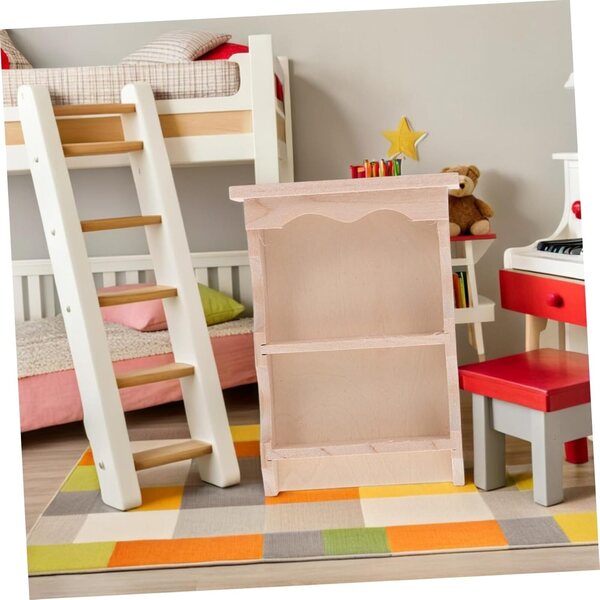 Mini Armadi Muro in Legno Beige per Case di Bambole - Set da 2 pezzi iplusmile