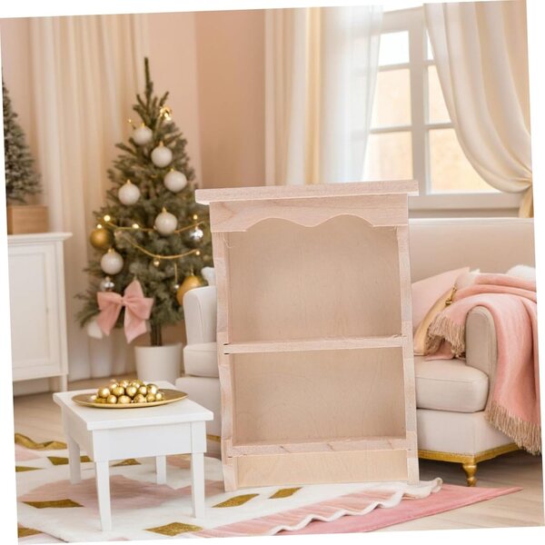 SOIMISS Set 2 Armadi Miniature in Legno per Casa delle Bambole stile Vintage Beige