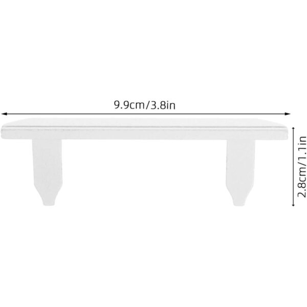 UPKOCH Set 2 Mobili in Legno Liscio per Casa delle Bambole - Accessori Decorativi Bianchi