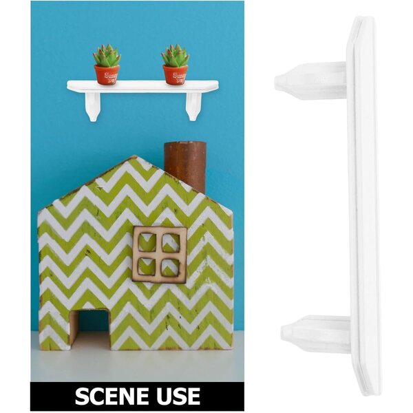 UPKOCH Set 2 Mobili in Legno Liscio per Casa delle Bambole - Accessori Decorativi Bianchi