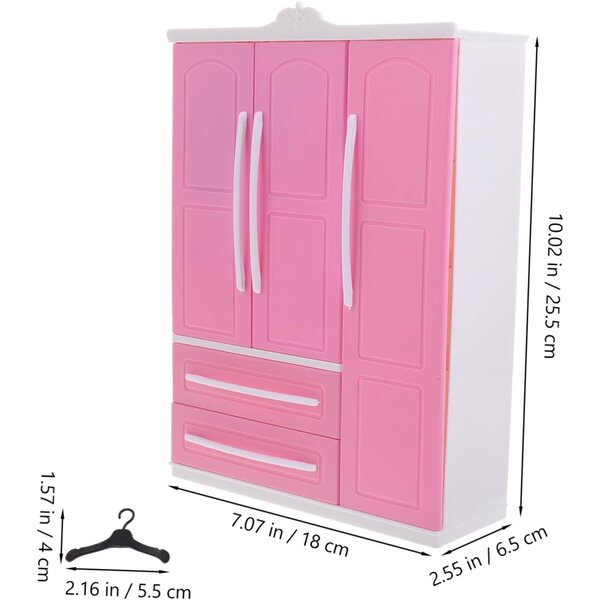 UPKOCH Puppengarderobe mit gebogenen Kleiderbügeln, elegantes Design und einfache Montage