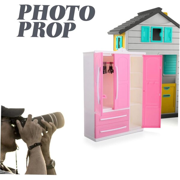 UPKOCH Puppengarderobe mit gebogenen Kleiderbügeln, elegantes Design und einfache Montage